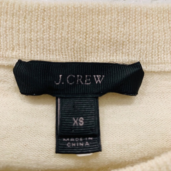 J crew 100% Merino Wool Tippi Beige Sweater XS - Picture 4 of 8